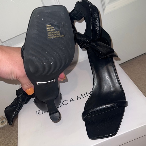 Rebecca Minkoff Black Kaley Bow High Heels - Picture 5 of 11